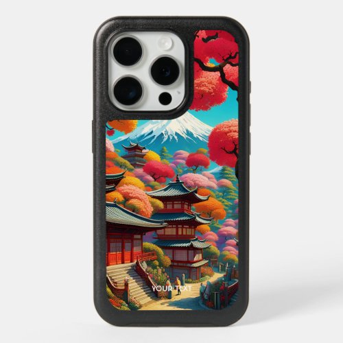 Fantasy Cute Vivid Vibrant Japanese Landscape iPhone 15 Pro Case