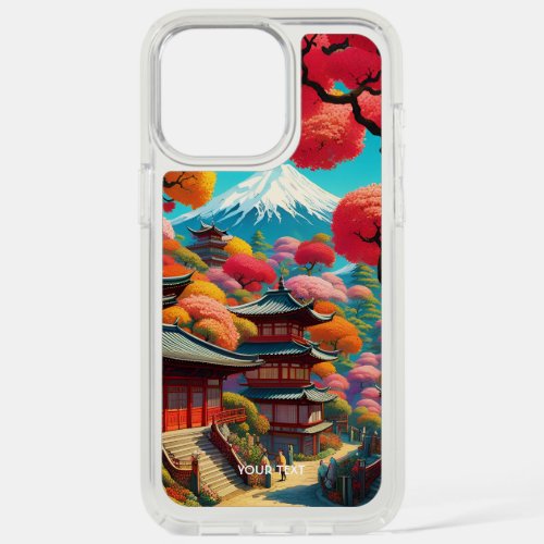 Fantasy Cute Vivid Vibrant Japanese Landscape iPhone 15 Pro Max Case