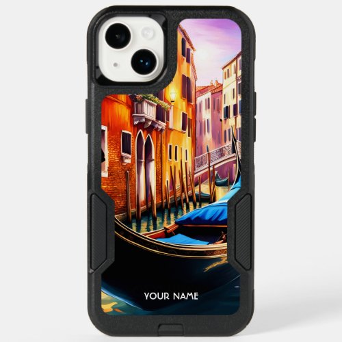 Fantasy Cute Vivid Vibrant Venice Gondola OtterBox iPhone 14 Plus Case