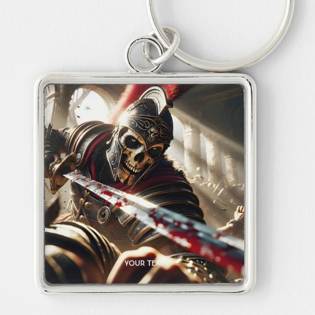 Fantasy Cute  Warrior Ancient Armor Keychain (Front)
