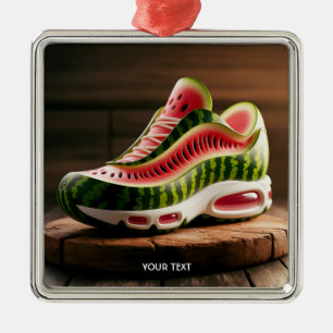 Fantasy Cute Watermelon Sport Shoes Metal Ornament