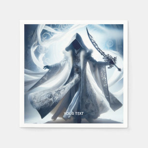 Fantasy Cute White Light Figure Napkins