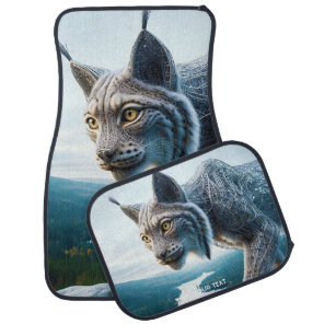 Fantasy Cute Wired Lynx Forest Car Floor Mat