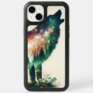 Fantasy Cute Wolf Double Exposition OtterBox iPhone 14 Plus Case