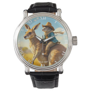 Fantasy Cute Wombat Kangaroo Koala Watch
