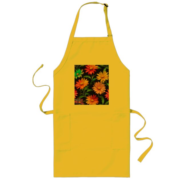 Fantasy Daisy Pattern Apron (Front)