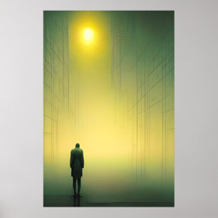 Fantasy Dark Illustration : Solitude N.3 Poster