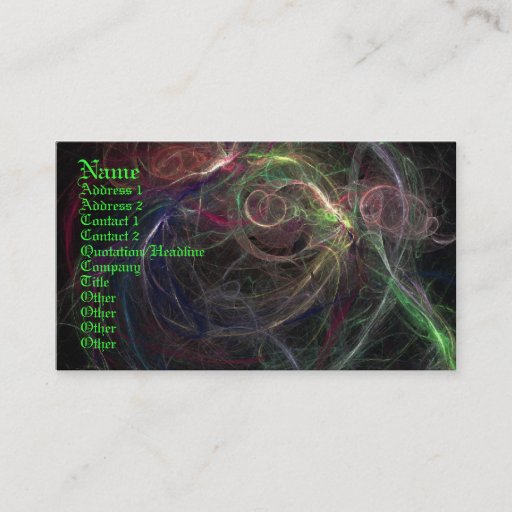 Customizable Fantasy Design Business Card Template