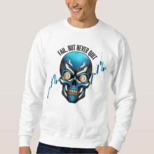 Fantasy Design Crypto Btc Motivation Blue Sweatshirt