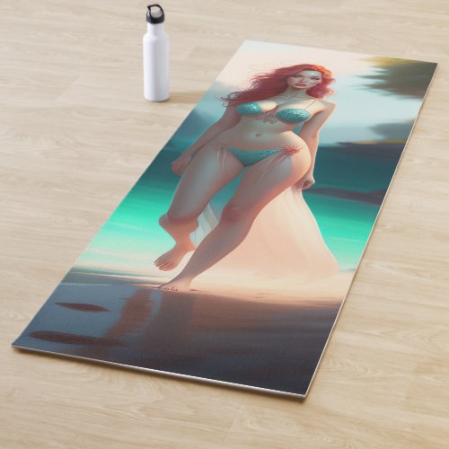 Fantasy design of dream girl for Yoga Mat