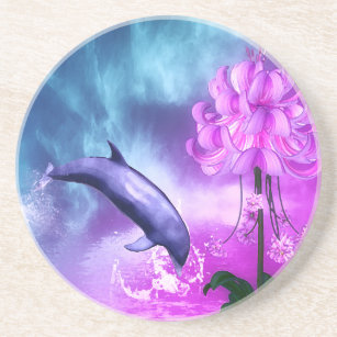 Fantasy Dolphin Drink Coaster