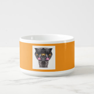 Fantasy Double Headed Mutant Black Cat Bowl
