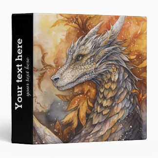 Fantasy dragon 3 ring binder