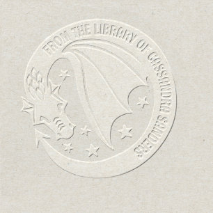 Fantasy Dragon Among Stars From the Library of Embosser