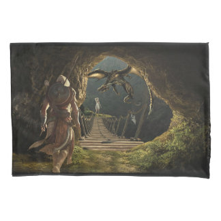 Fantasy Dragon and Dragonslayer pillowcase