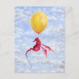 Fantasy Dragon Art Postcard - Up in the Air
