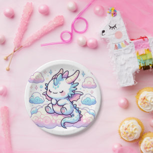 Fantasy Dragon Baby Shower Paper Plates