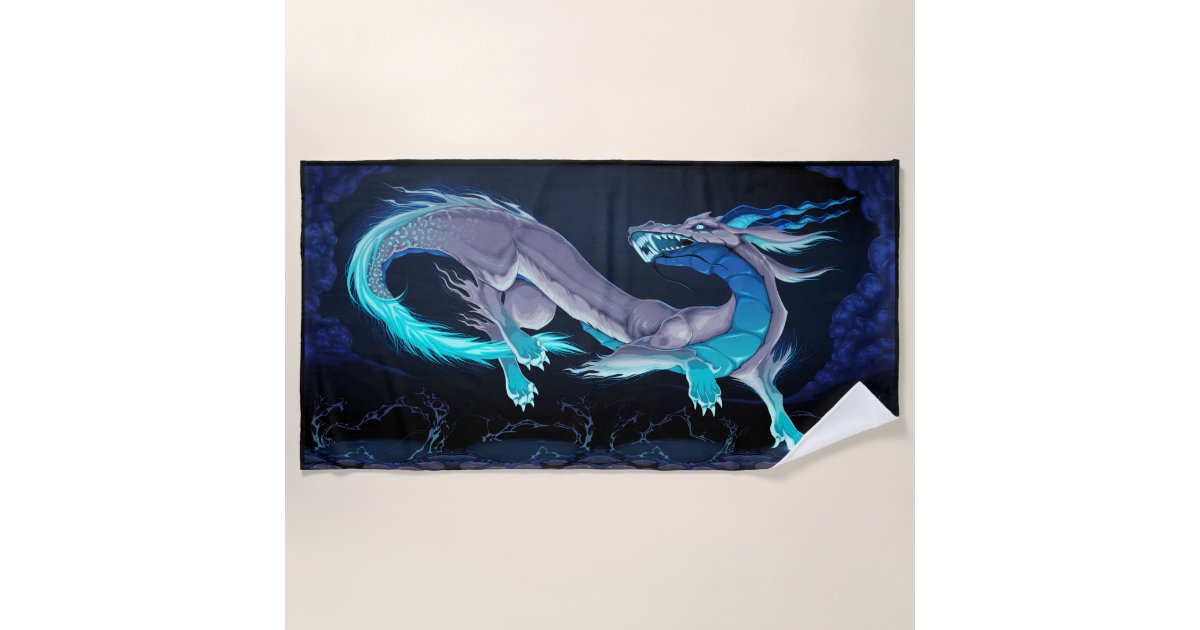 Fantasy Dragon Beach Towel Zazzle