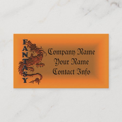 fantasy dragon business card