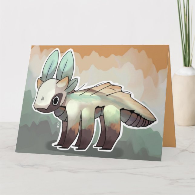 Fantasy dragon card  (Front)