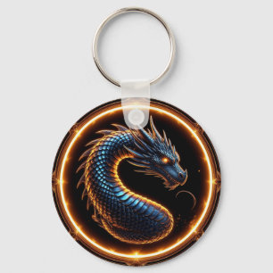 ✨ Fantasy Dragon Crest Ring Frame Emblem ✨ Keychain