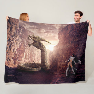 FANTASY DRAGON FLEECE BLANKET