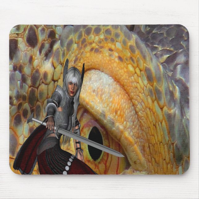 Fantasy Dragon Folk Tale Mouse Pad (Front)