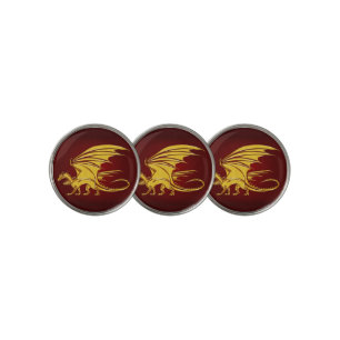 fantasy dragon golf ball marker