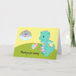 Fantasy Dragon Kids Party Card