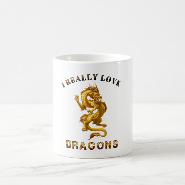 Fantasy Dragon Lover  Coffee Mug (Center)
