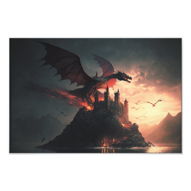 Fantasy Dragon Photo Print (Front)