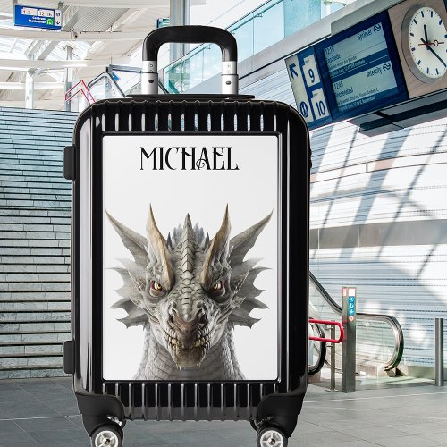 Fantasy Dragon Portrait Name Custom Luggage