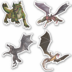 Fantasy Dragon Serpent Sticker