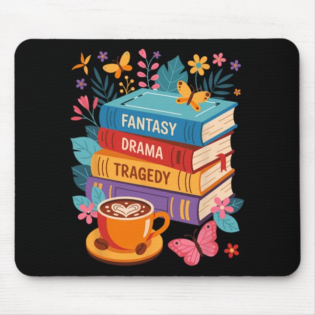 Fantasy Drama Tragedy Books Subtle Anti-trump  Mouse Pad (Front)