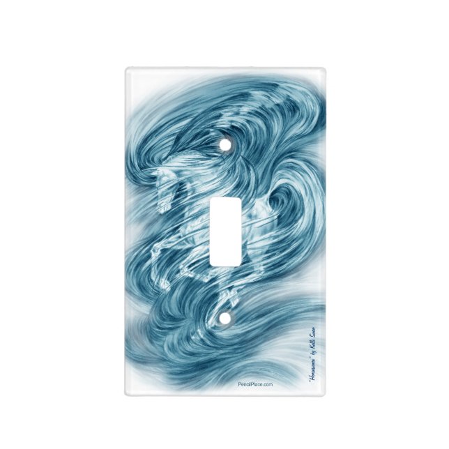 Fantasy Dream Horse Art Light Switch Cover (Front)