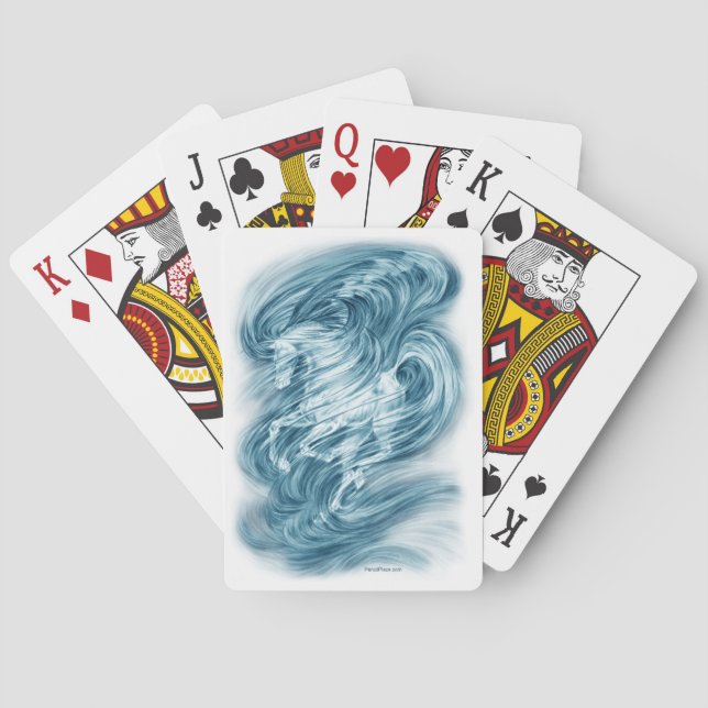 Fantasy Dream Horse Art Poker Cards (Back)