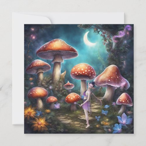 Fantasy Dream World Fairy and Mushrooms 