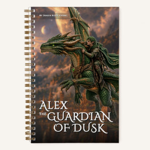 Fantasy Dusk Dragon Mythical Adventure Notebook