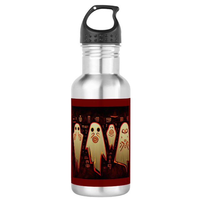 Fantasy Egyptian Ghosts Halloween 1 Stainless Steel Water Bottle (Front)
