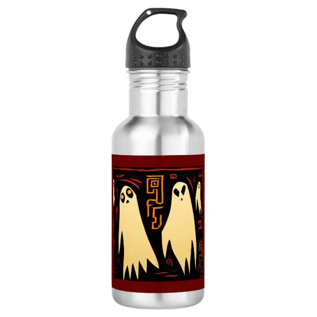 Fantasy Egyptian Ghosts Halloween 2 Stainless Steel Water Bottle (Front)