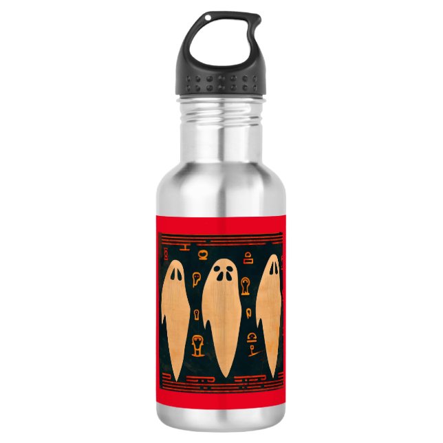 Fantasy Egyptian Ghosts Halloween 4 Stainless Steel Water Bottle (Front)