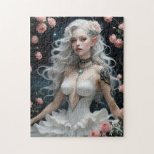 Fantasy Elegance: Elf with Roses