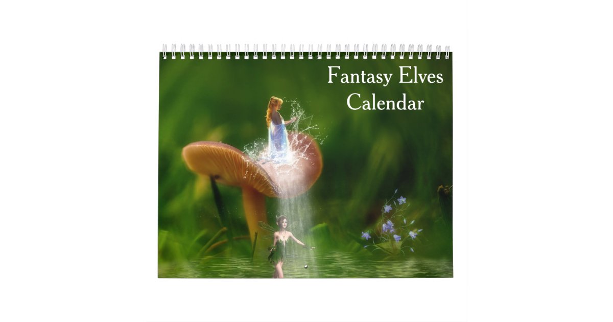 Fantasy Elves Elf 2025 Calendar Zazzle