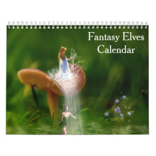 Fantasy Elves Elf 2027 Calendar
