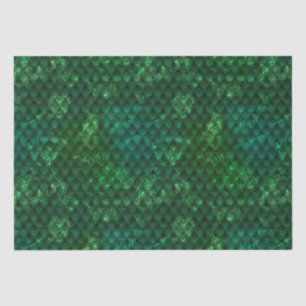 Fantasy Emerald Green Dragon Scale Tissue Paper