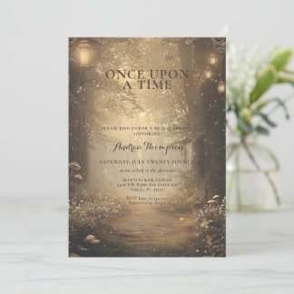 Fantasy Enchanted Bridal Shower  Invitation