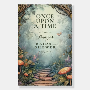 Fantasy Enchanted Bridal Shower Welcome Sign