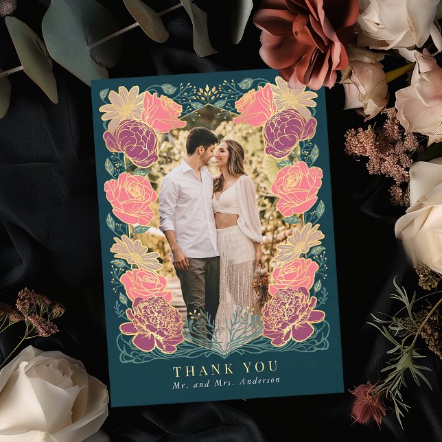 Fantasy Enchanted Garden Wedding Thank You Card (Creator Uploaded)