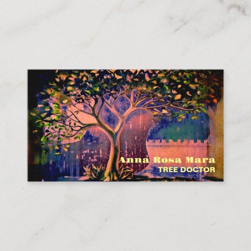  Fantasy Ethereal QR TREE  AP82 Business Card