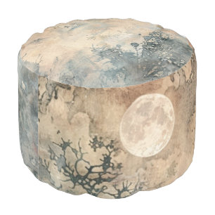 *~* Fantasy Faerie Moon Forest Neutral Pouf